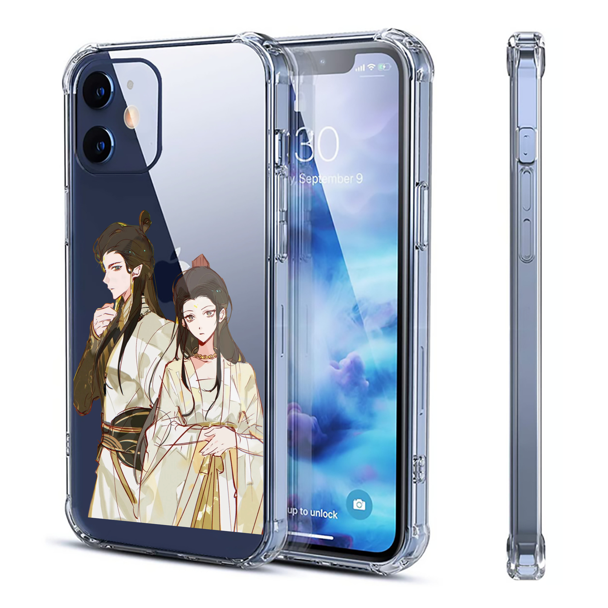 （画像用） Ne Zha 2 ナタ 魔童の大暴れ 【iPhone 12シリーズ対応】透明スマホケース（クリアソフトケース）